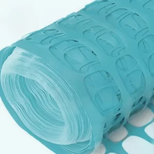 Аварийная сетка для ограждения (пластиковая) 160 синяя, рулон 1.8×50м